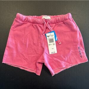NWT Roxy Girls Pink Sweat Shorts Size 7/XS